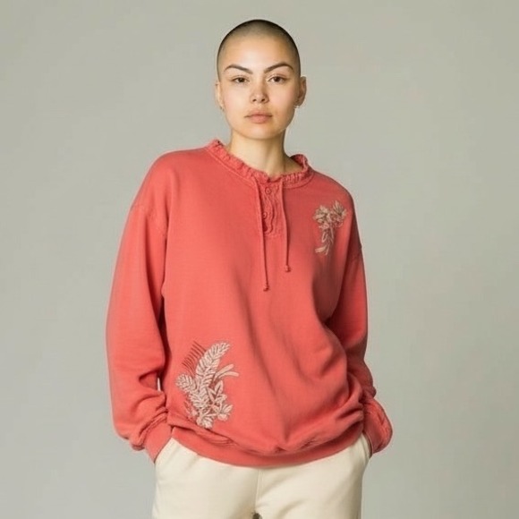 crazy shirts Tops - VTG Crazy Shirts Hawaii Original Coral Floral Pullover Sweatshirt XXL Cotton